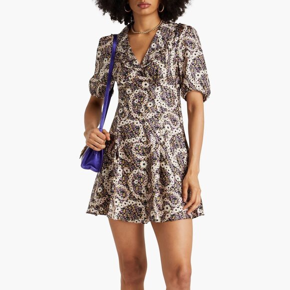 SANDRO 100% silk mini dress - Picture 1 of 10